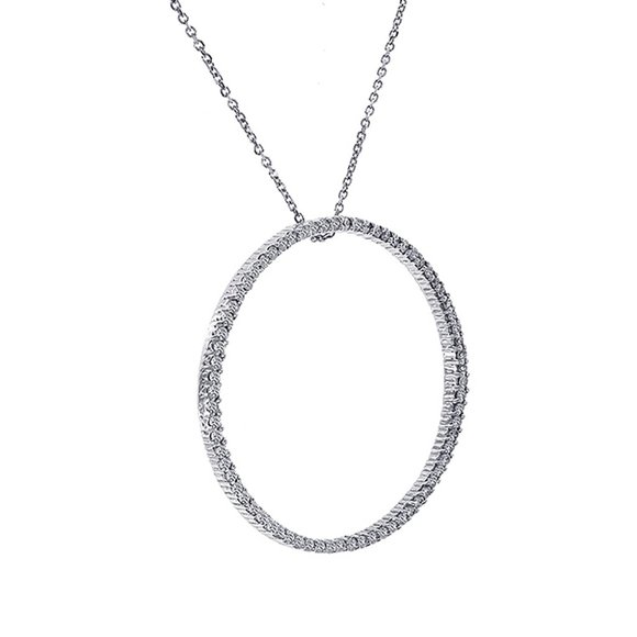 0.75 Carat Diamond Eternity Pendant Necklace - Picture 2 of 10